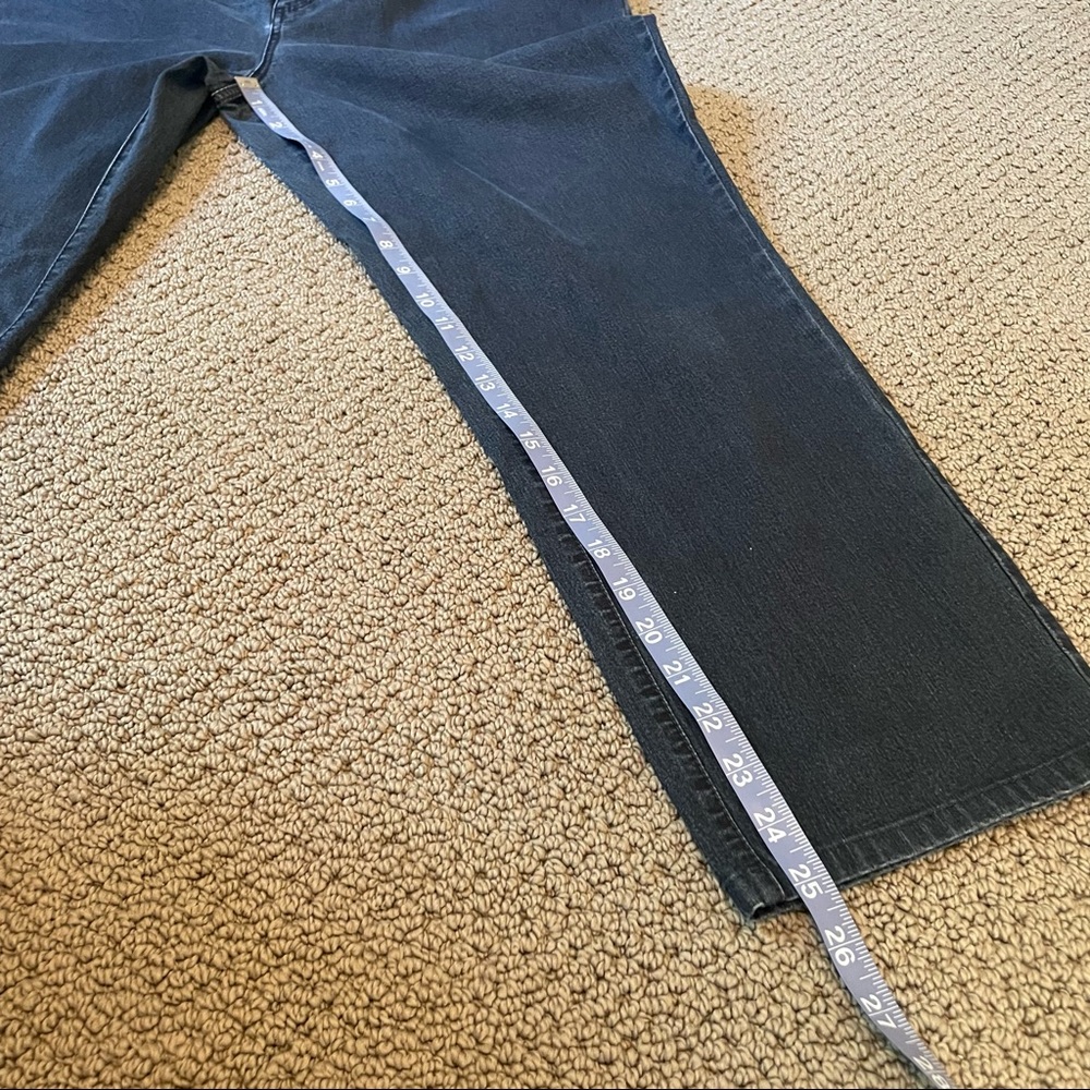 Lafayette 148 NY Thompson High Rise Dark Wash Stretch Denim Blue Jean Women’s 14 - Picture 10 of 15